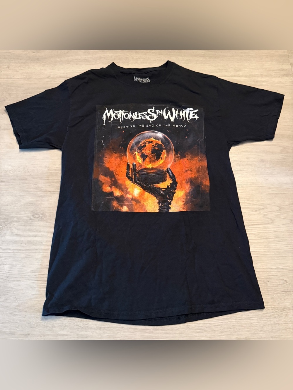 Motionless In White Scoring The End Of The World Metalcore Band T Shirt Men’s M